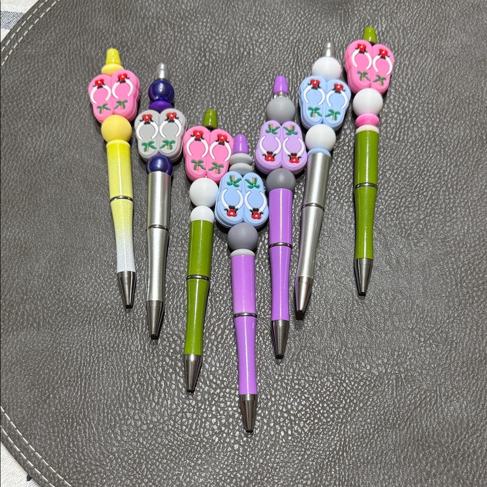 Colorful Flip Flop Pens Set